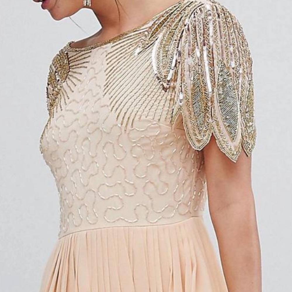 virgos lounge lena maxi dress with embellishment